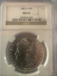 1883-O $1 morgan dollar MS63
