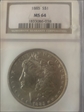 1885 $1 morgan dollar MS64