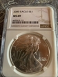 2000 $1 silver eagle MS69