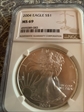 2004 $1 silver eagle MS69