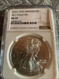 2011 $1 silver eagle 25th anniverary MS69