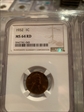 1932 1c lincoln cent MS64 RD