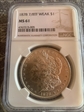 1878 7/8TF WEAK $1 morgan dollar MS61