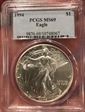 1994 $1 Silver Eagle MS69