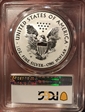 2019-W $1 Silver Eagle Enhanced Rev PR Pride of Two Nations, U.S. Set First Day of Issue PR70
