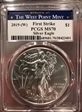 2019-(W) $1 Silver Eagle Struck at West Point First Strike MS70