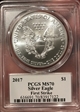 2017 $1 Silver Eagle First Strike MS70