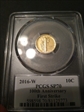 2016-W 10C Mercury Dime Gold 100th Anniversary First Strike Label SP70