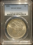 1890 $1 MS64
