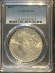 1897 $1 MS64