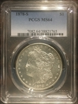 1878-S $1 MS64