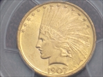 1907 $10 Indian MS63