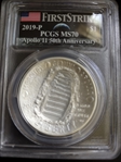 2019-P $1 Apollo 11 50th Anniversary First Strike Earth Rising AMF MS70