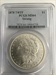 1878 7/8TF $1 Strong MS64