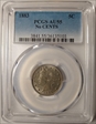 1883 5C No CENTS AU55