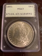 1881 $1 MS63