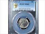 1917-D 5C MS65