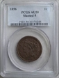 1856 1C Slanted 5 AU50BN