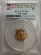 2014 $5 Gold Eagle First Strike MS69