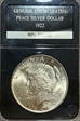 1922 $1 Uncirculated Peace Silver Dollar AU50
