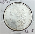 1885-O $1 Morgan Silver Dollar AU58