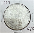 1887 $1 Morgan Silver Dollar XF