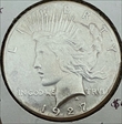 1927 $1 Peace Silver Dollar AU50+