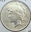 1924 $1 Peace Silver Dollar AU50
