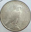 1925 $1 Peace Silver Dollar AU50
