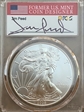 2008 $1 Silver Eagle Jim Peed Signature MS70