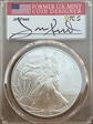 2010 $1 Silver Eagle Jim Peed Signature MS70