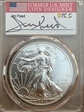 2011 $1 Eagle - 25th Anniversary  Jim Peed Signature MS70