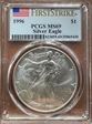 1996 $1 Silver Eagle First Strike MS69