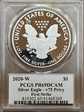 2020-W  $1 Silver Eagle - v75 Privy First Strike PR69DCAM