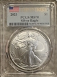 2023 $1 Silver Eagle First Strike MS70