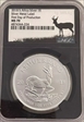 2018 S1KR First Day of Production Silver Krugerrand NGC # 4874344-224 MS70