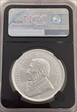 2018 S1KR First Day of Production Silver Krugerrand NGC # 4874344-224 MS70