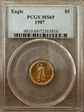 1987 $5 Gold Eagle MS69