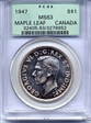 1947 S$1 Maple Leaf MS63