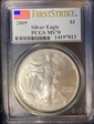 2009 $1 Silver Eagle First Strike MS70