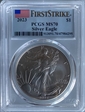 2023 $1 Silver Eagle First Strike MS70