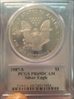 1987-S $1 Silver Eagle Mercanti Signature PR69DCAM