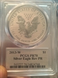 2013-W $1 Silver Eagle Rev PR Mercanti Signature PR70