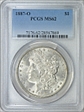 1887-O $1 MS62