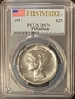 2017 $25 Palladium First Strike MS70