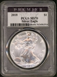 2018 $1 Silver Eagle First Strike MS70