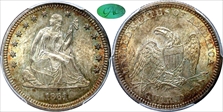 1861 25C MS64+