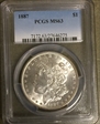 1887 $1 MS63