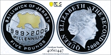2000 £5 Millennium PR70DCAM