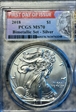 2018 $1 Silver Eagle First Day of Issue Bimetallic Set MS70
